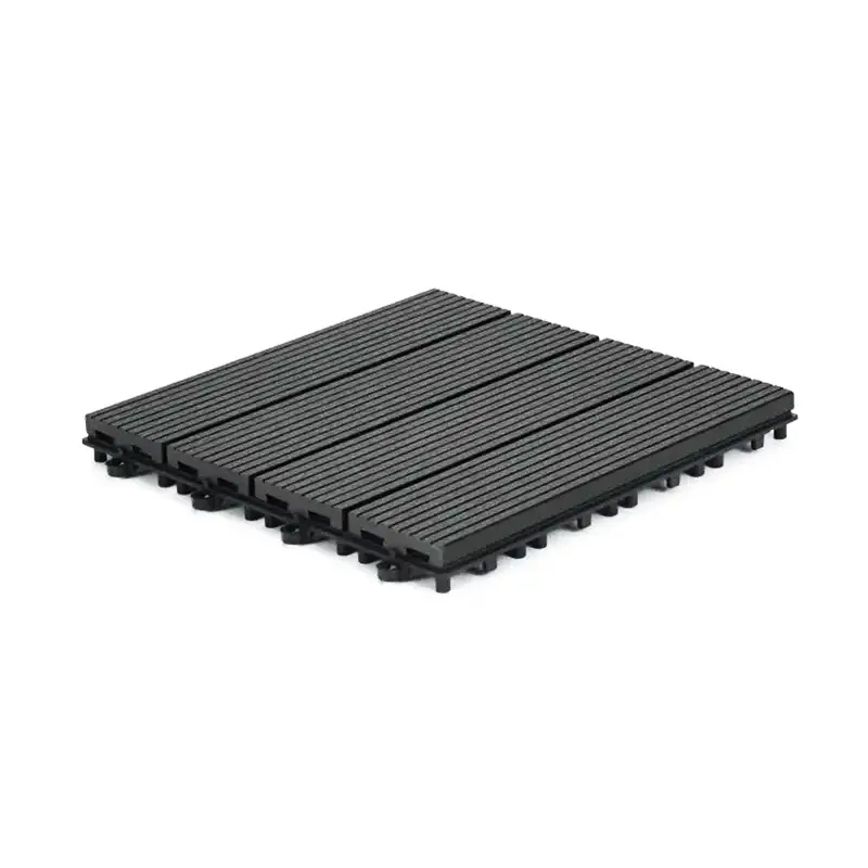 Grey rectangular DIY WPC splicing floor sample diagram
