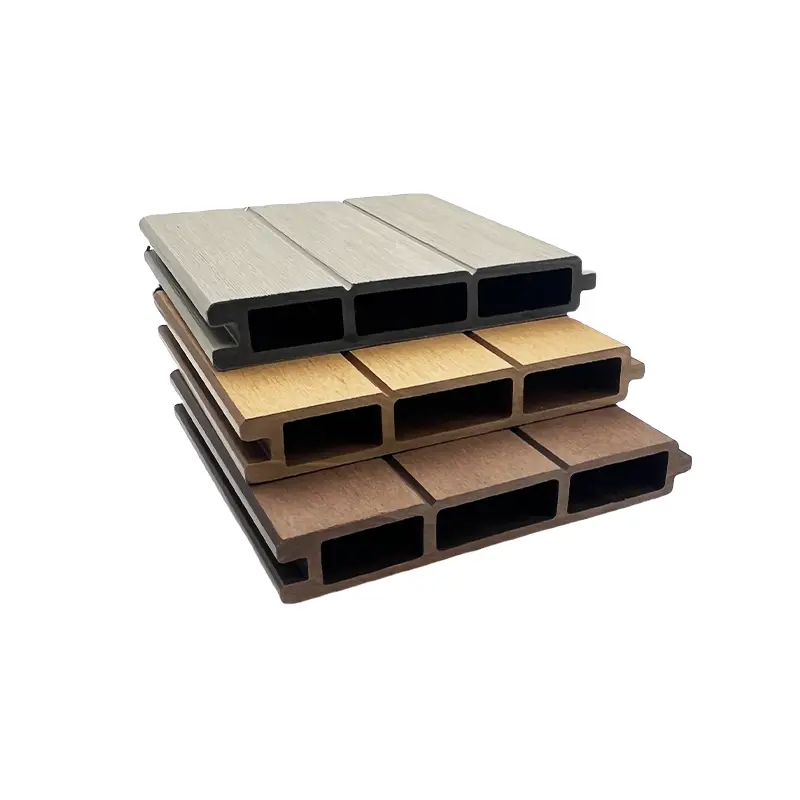 Sample image of three stacked WPC fence panels
