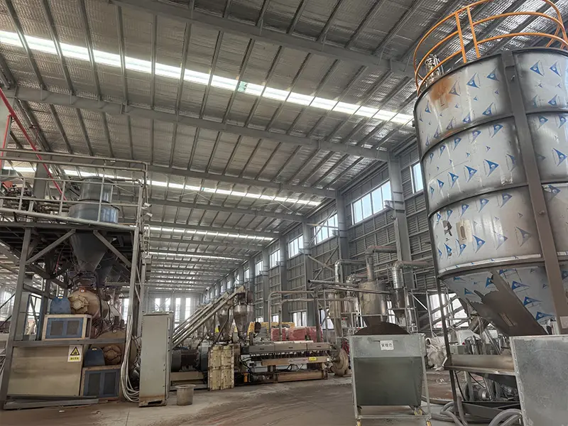 Picture of Plastic Wood Raw Material Processing Area
