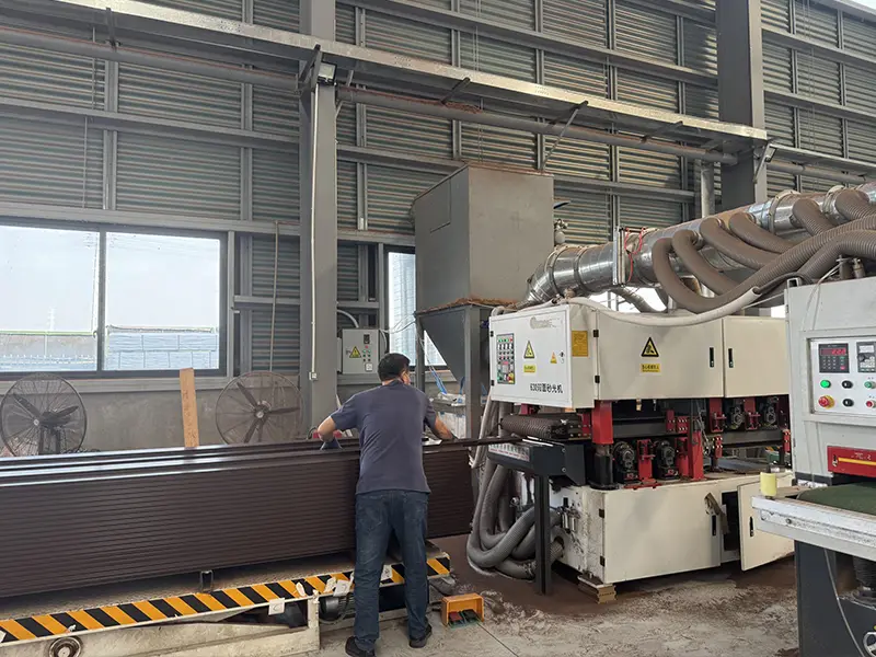 LEBK factory produces wood plastic flooring pictures