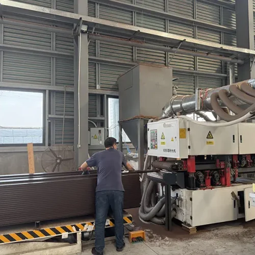 LEBK factory produces wood plastic flooring pictures